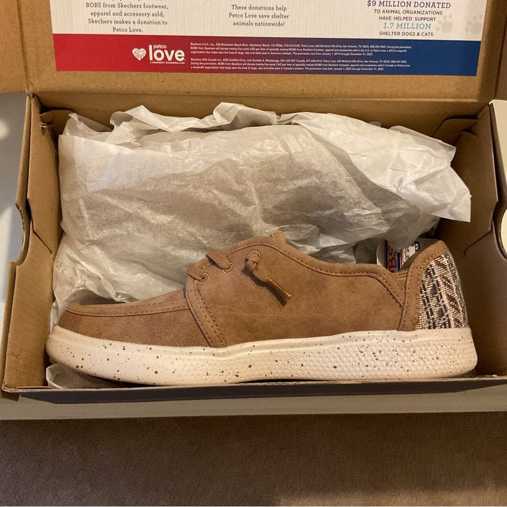 Skechers Tan Loafers Slip-Ons Casual Comfort